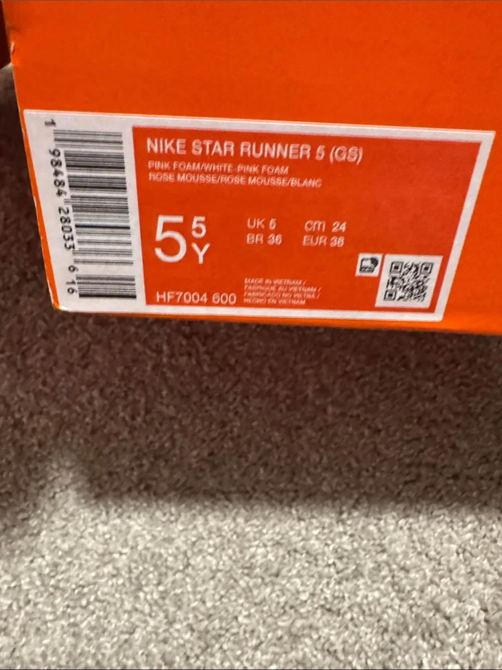 Nike Women’s Light Pink Athletic Sneakers with White Swoosh